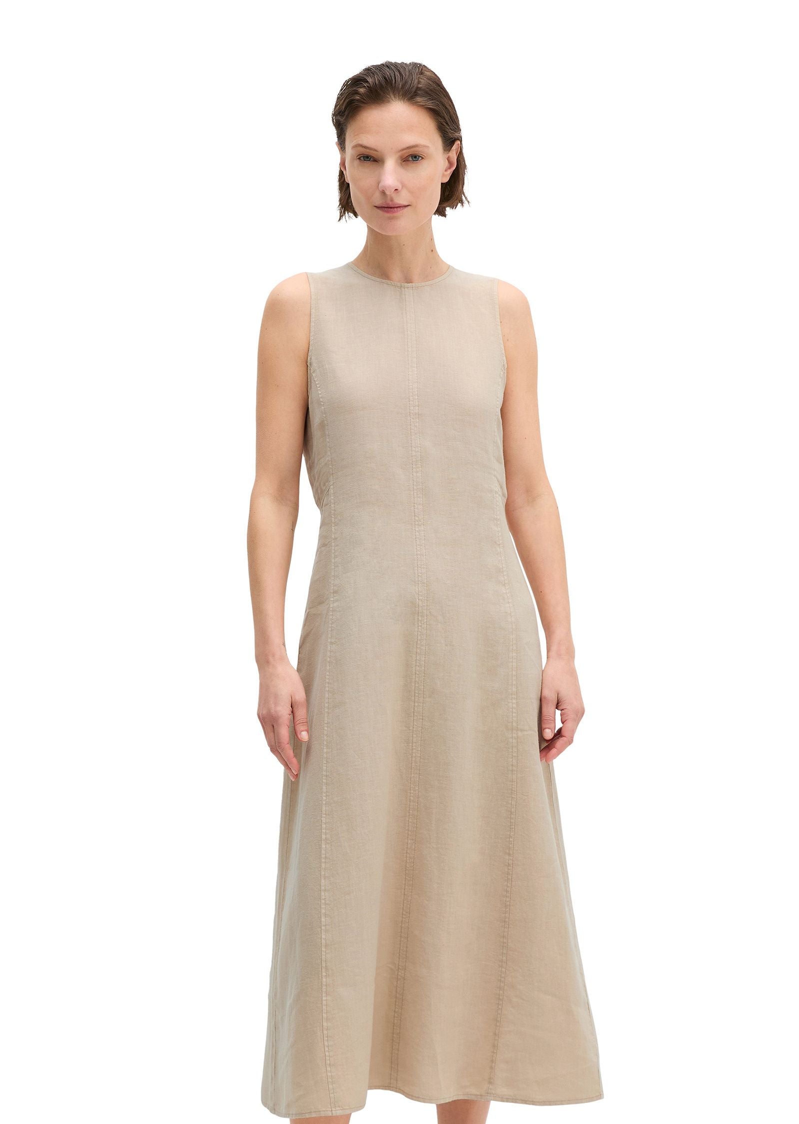 Leinenkleid Midi ärmellos