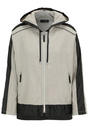 Leinenjacke mit Kapuze