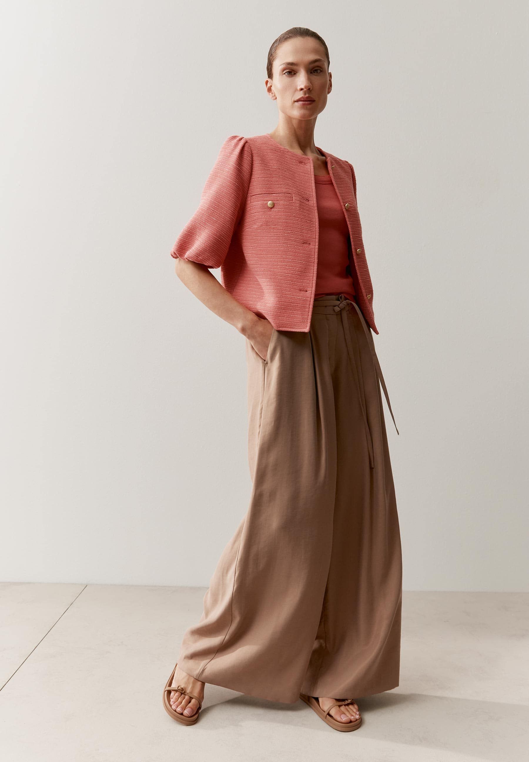 Boucléjacke aus Viskosemix