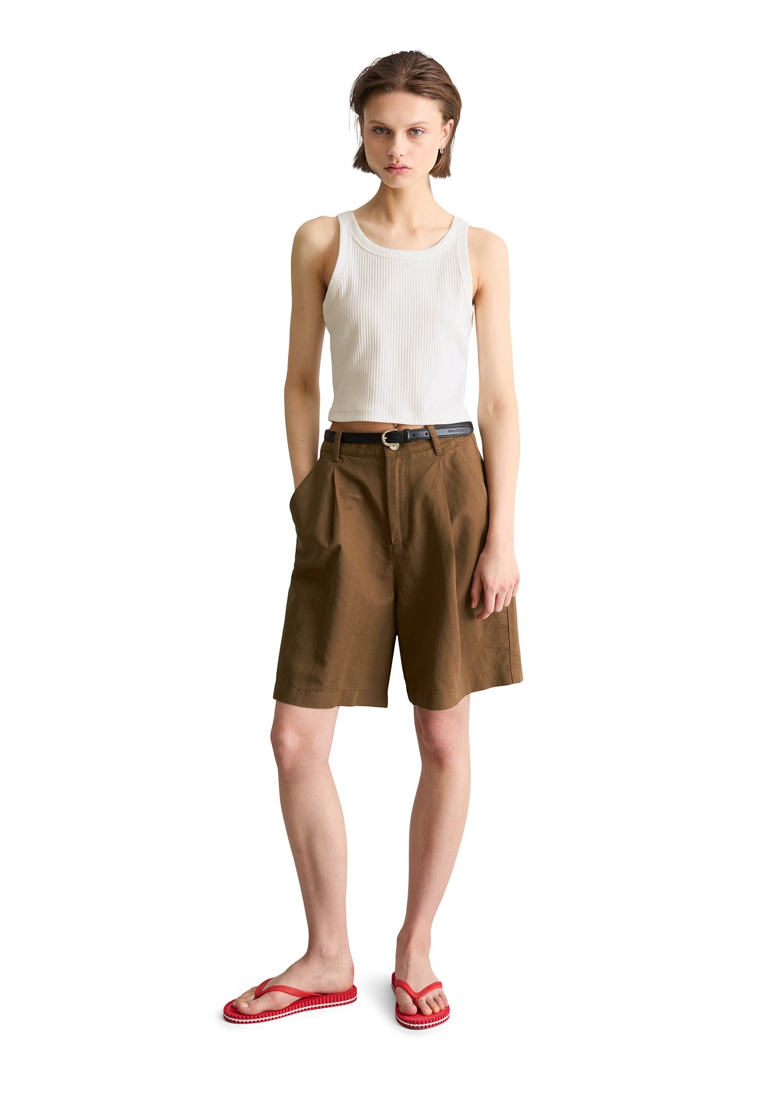 Ripp-Top slim cropped