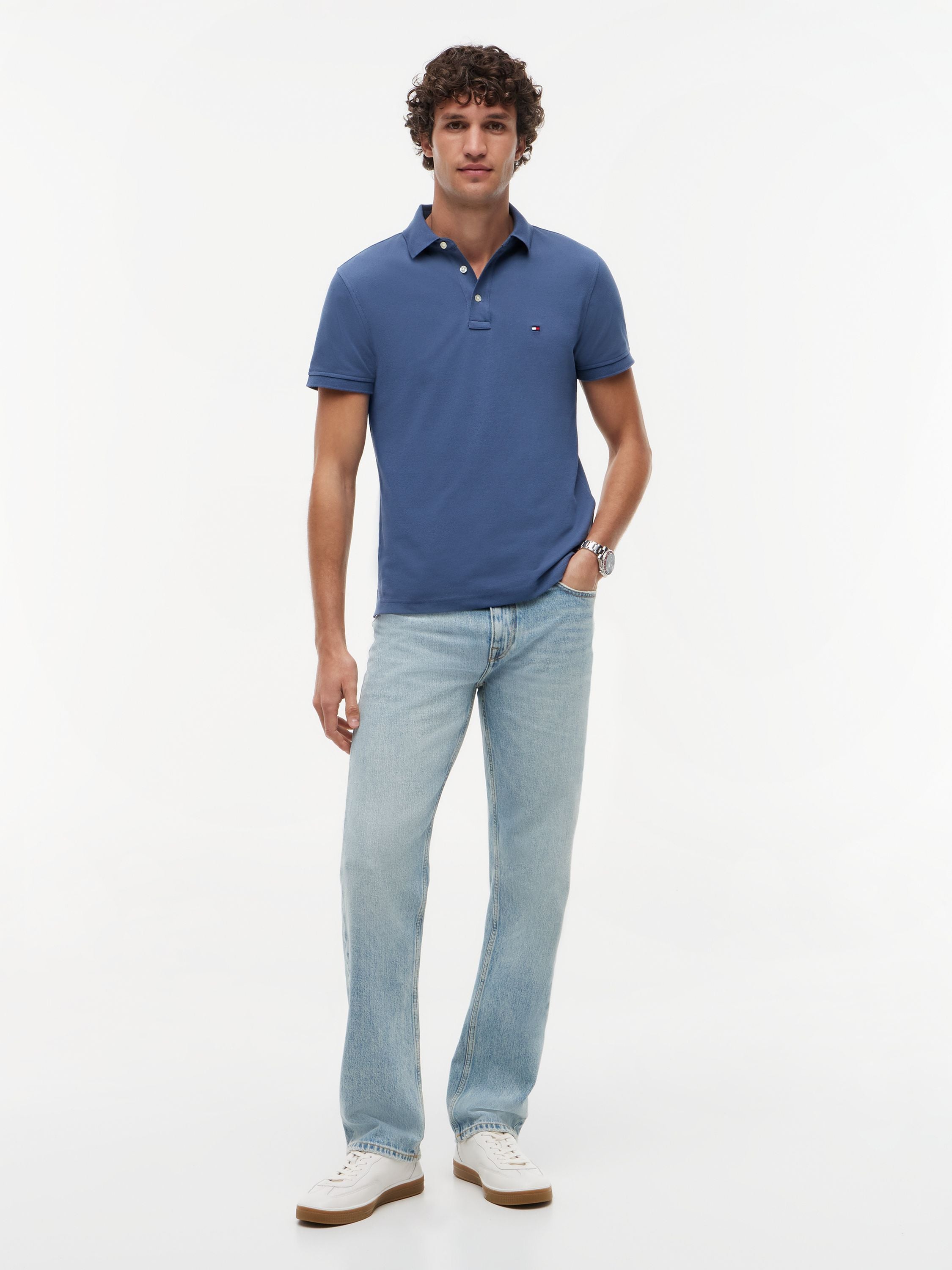 Poloshirt Slim Fit aus Baumwolle