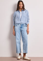 Leinenbluse gestreift