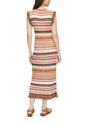 Ajourkleid Midi aus Viskosemix