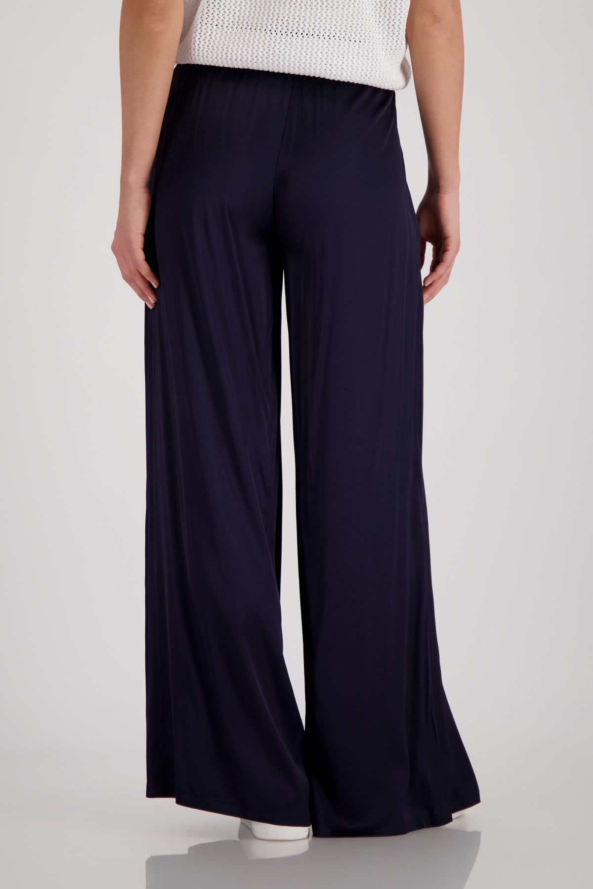 Palazzo-Hose Wide Leg in Satinoptik