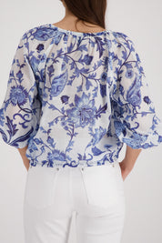 Bluse mit Blumenmuster