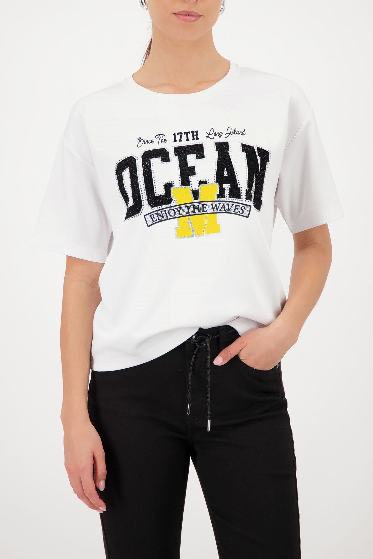 T-Shirt mit Rundhalsausschnitt