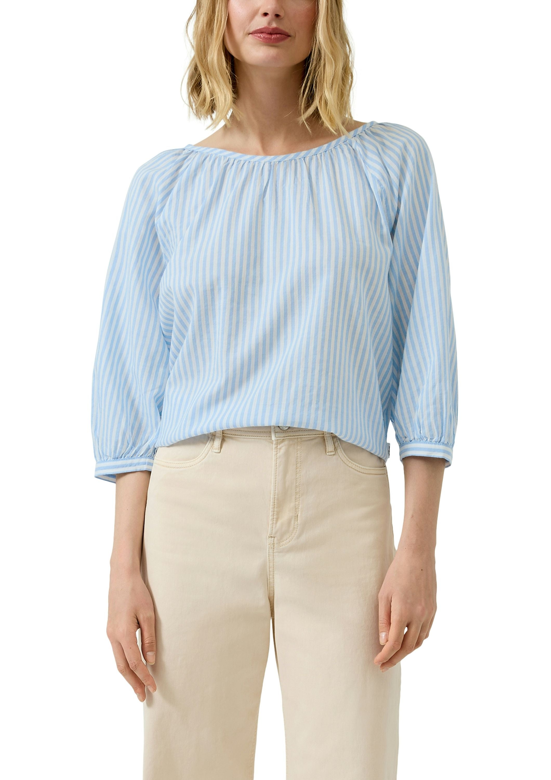 Bluse Relaxed Fit aus Baumwollmix