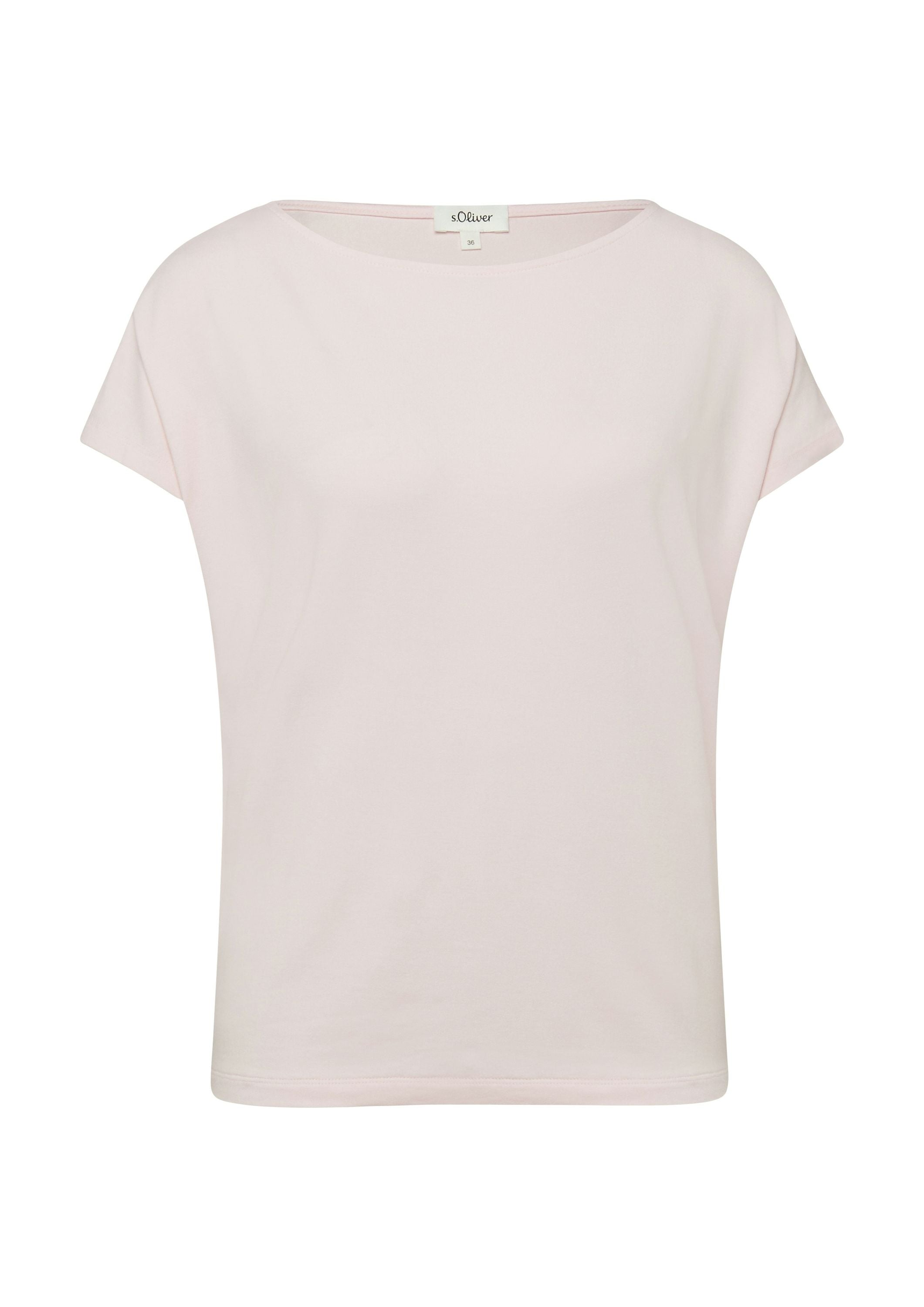 Jerseyshirt mit überschnittenen Schultern