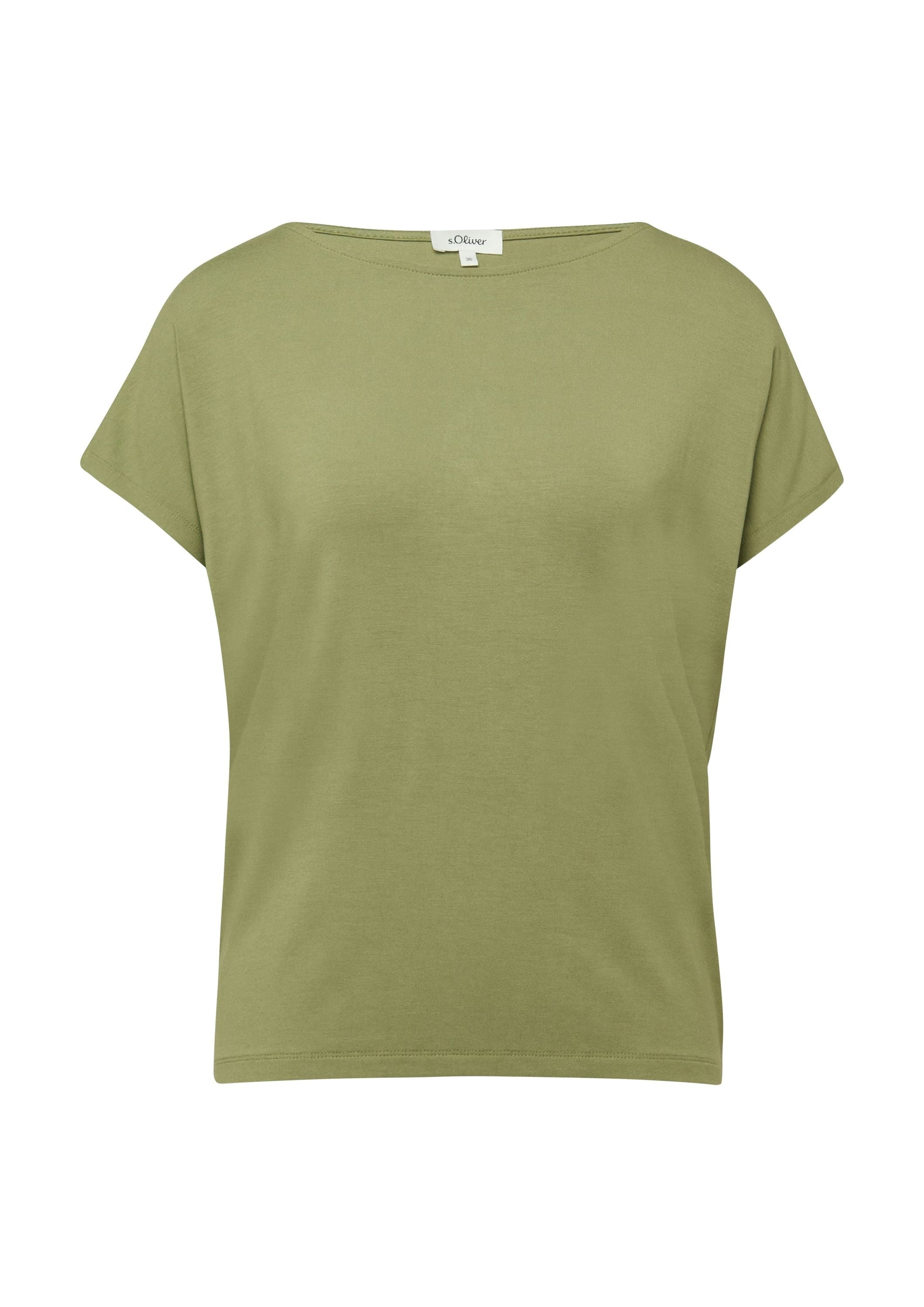 Jerseyshirt mit überschnittenen Schultern