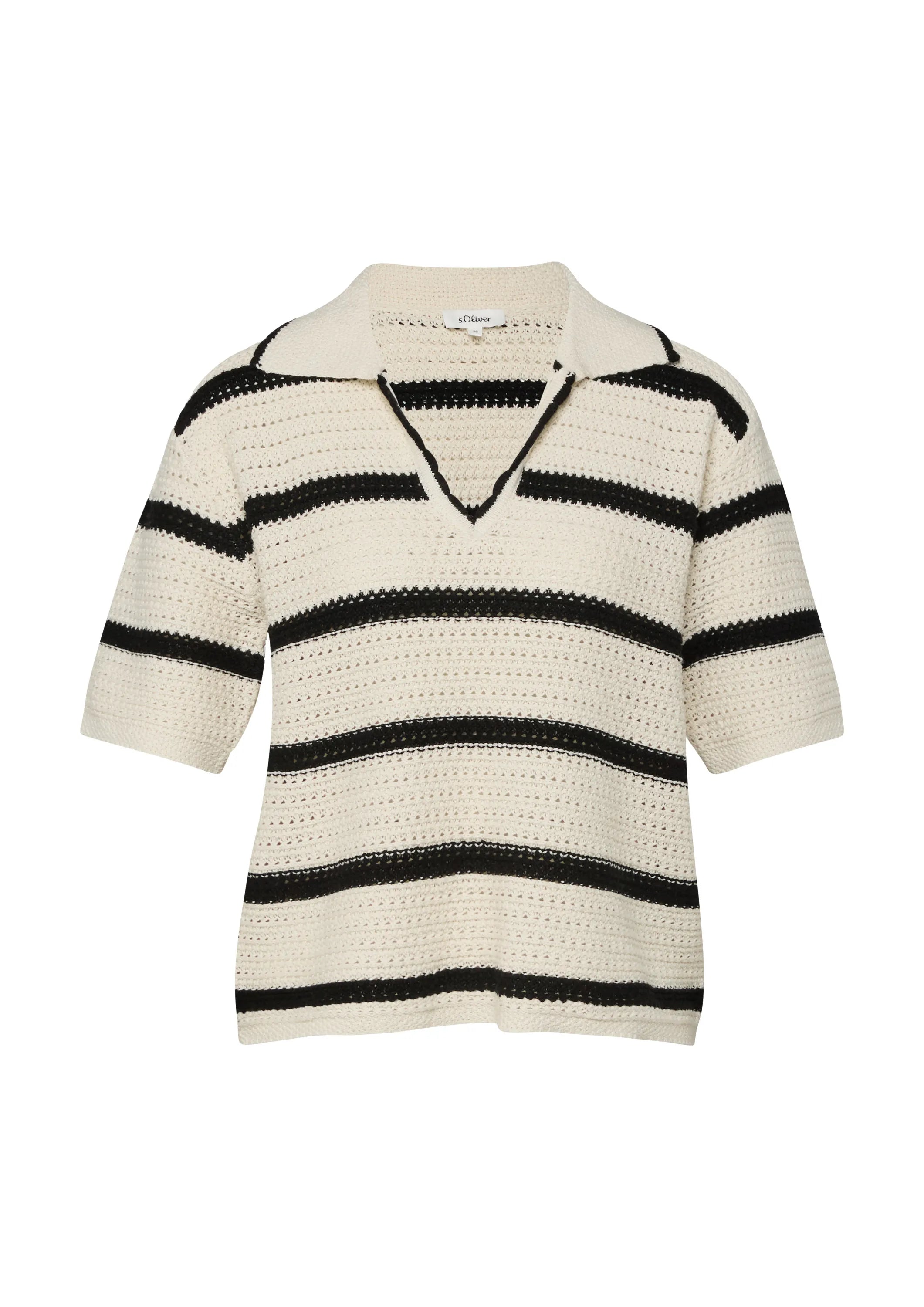 Strickpullover mit V-Ausschnit