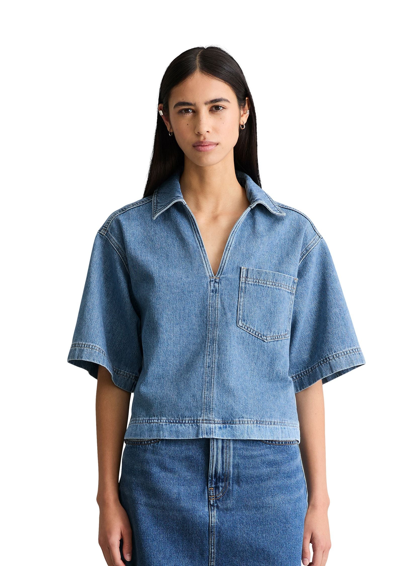 Jeans-Tunika Relaxed Fit