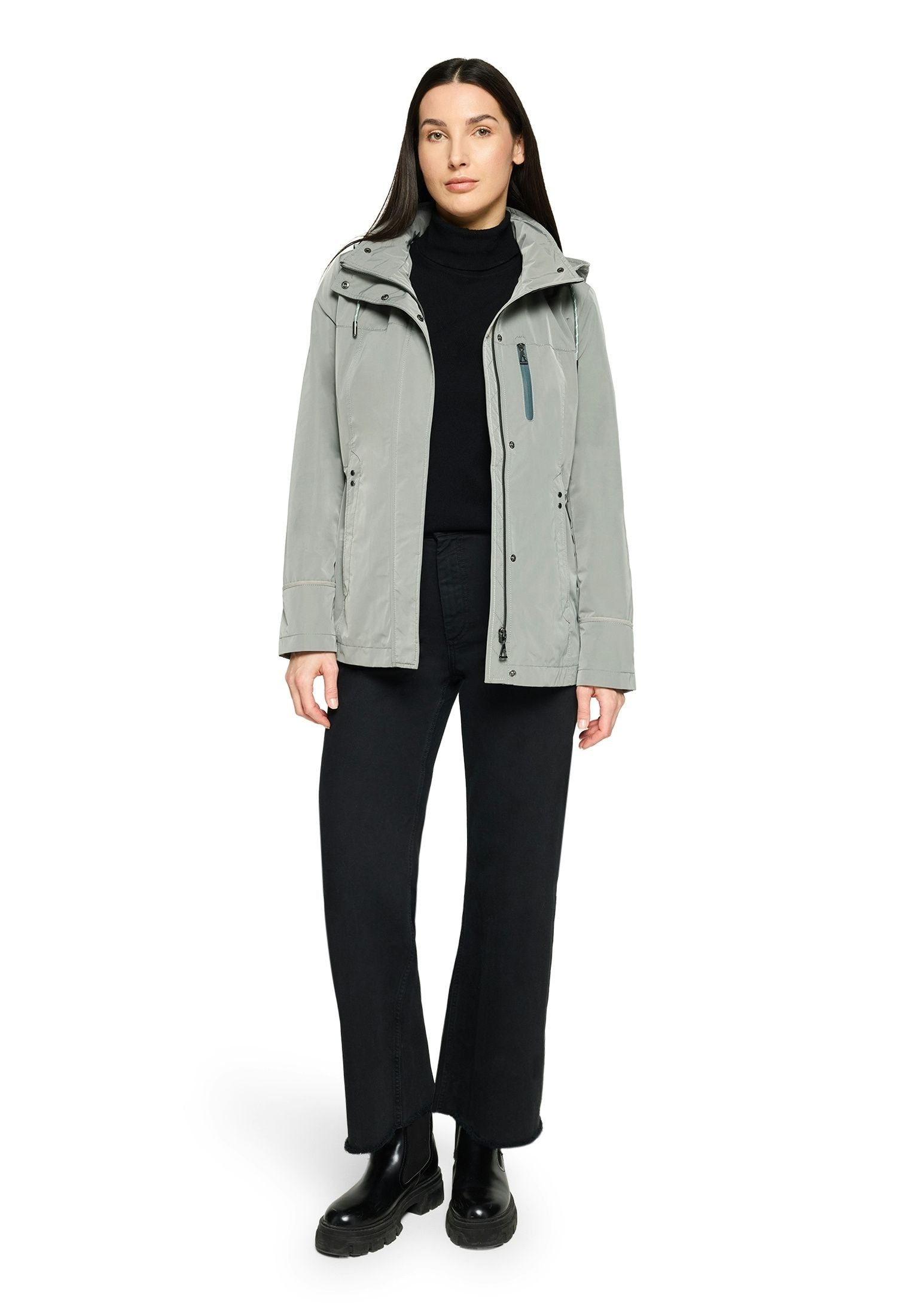 Übergangsjacke mit Kapuze