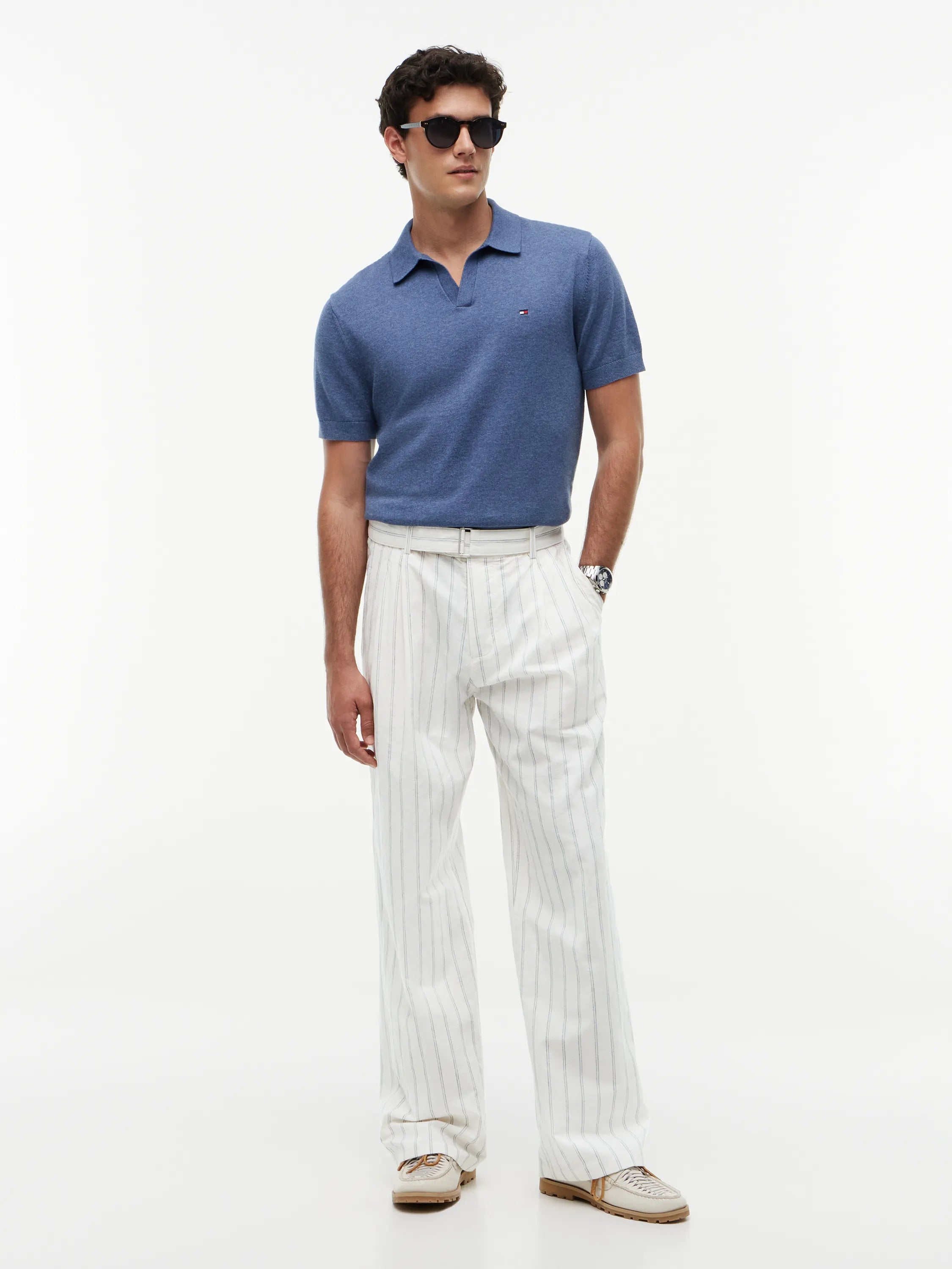 Leinenhose Loose Fit