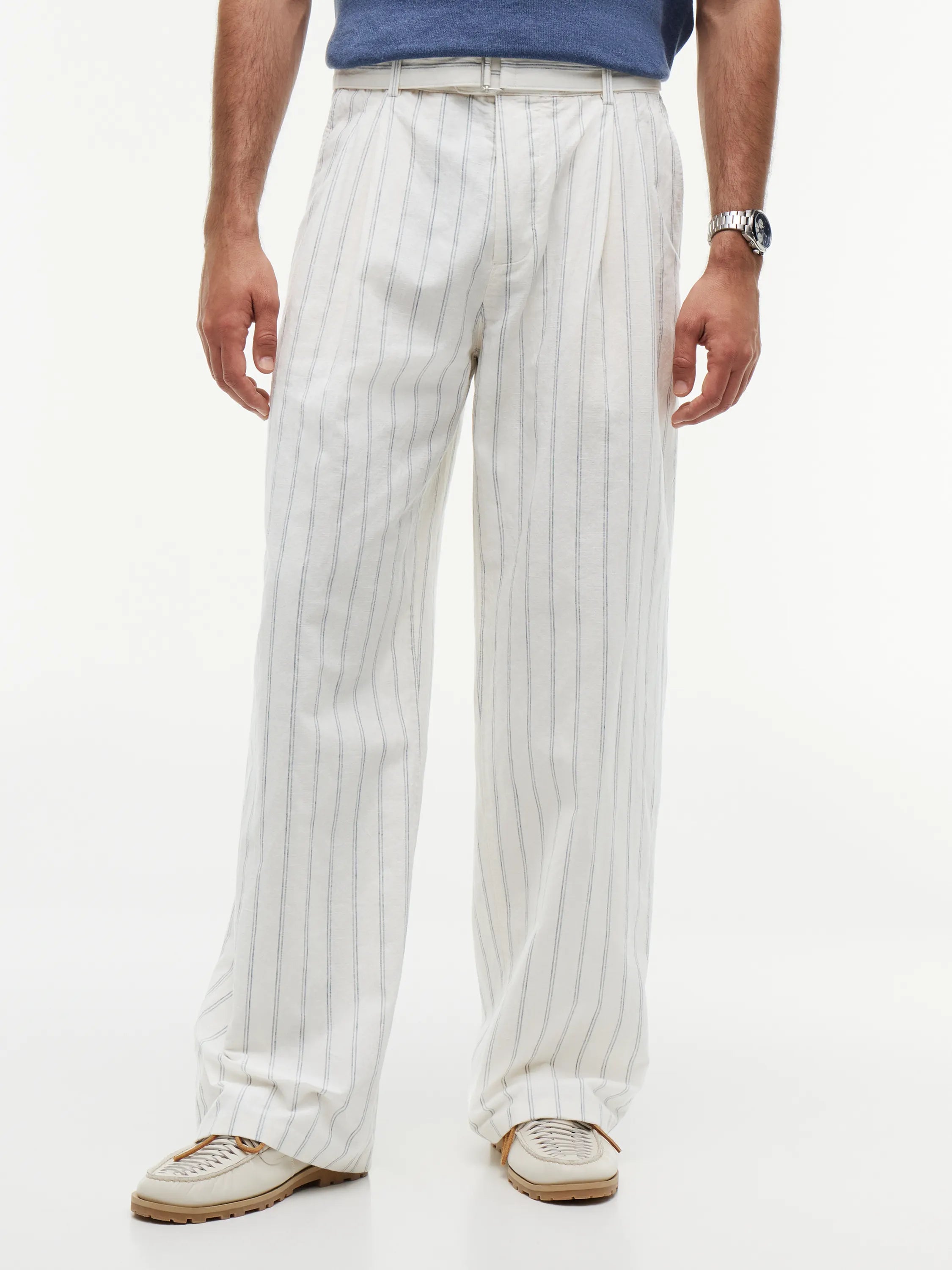 Leinenhose Loose Fit