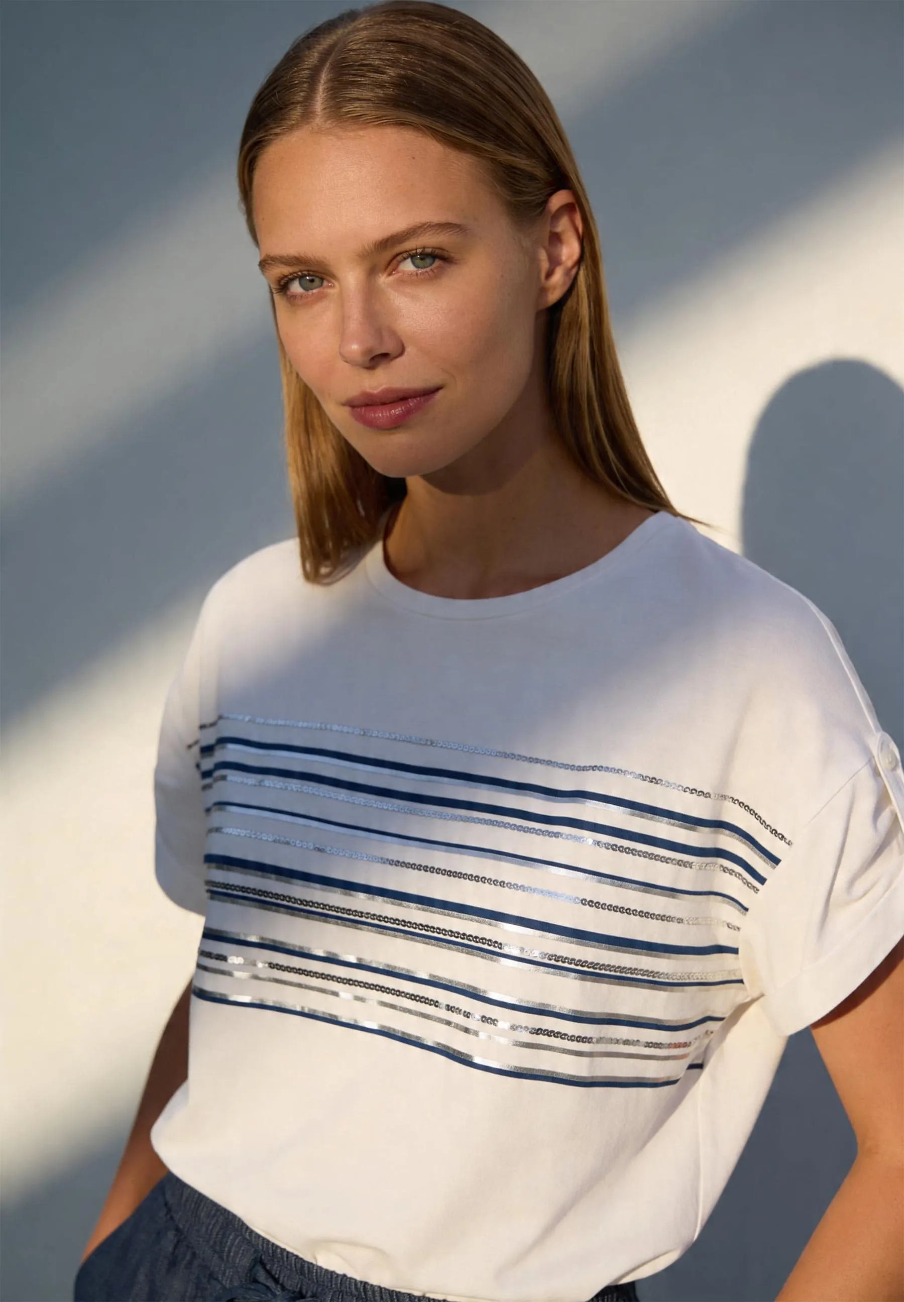T-Shirt aus Modalmix