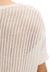 Kurzarm-Strickpullover Boxy Fit