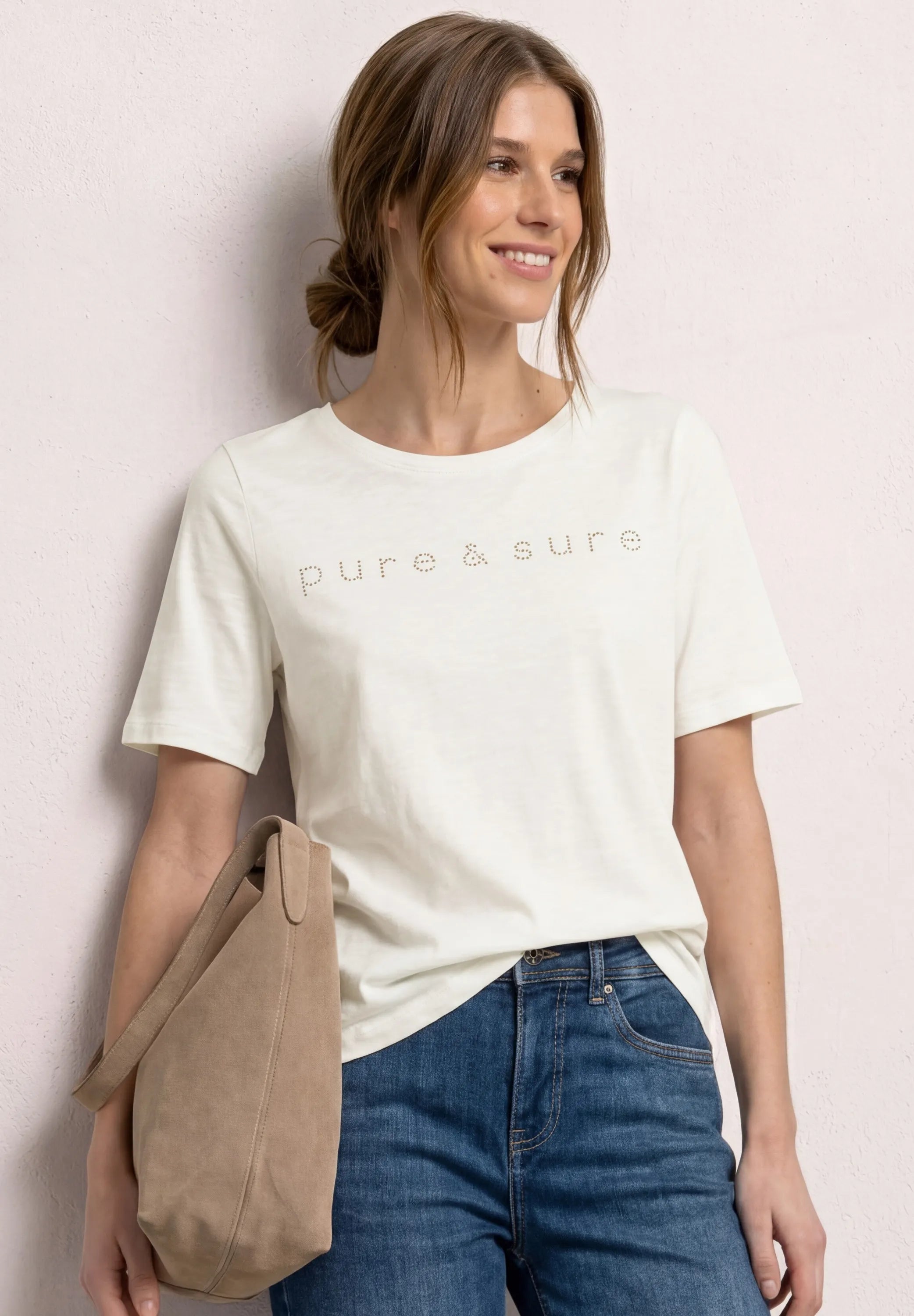 T-Shirt aus Baumwollmix