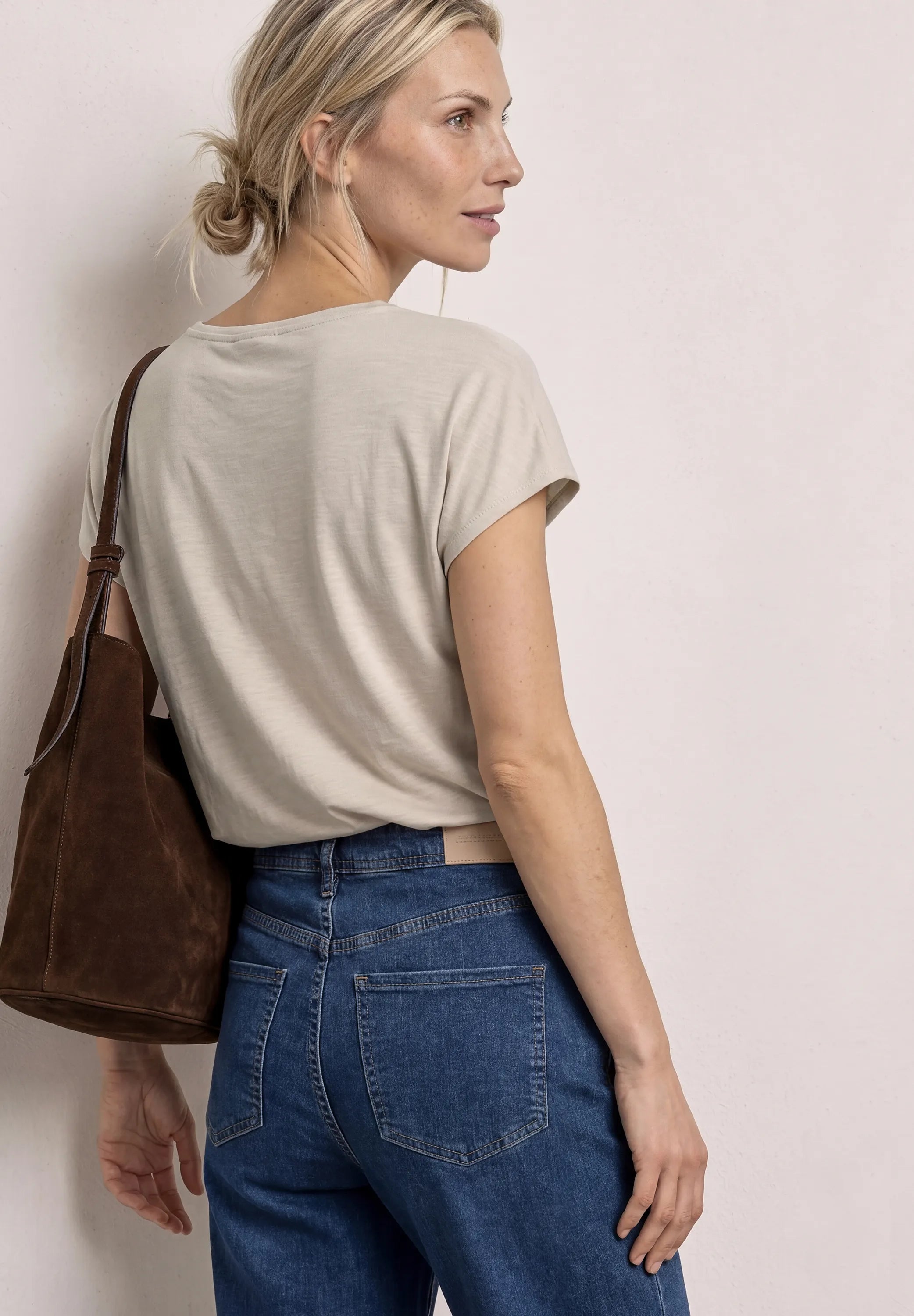 T-Shirt aus Modal-Mix