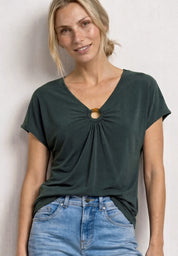 T-Shirt aus Modal-Mix