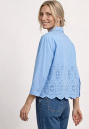 Bluse mit Shiffleydetails