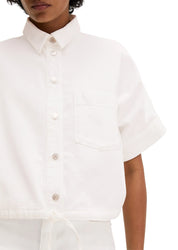 Jeansbluse aus Baumwollmix