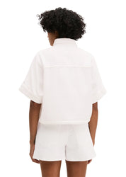 Jeansbluse aus Baumwollmix