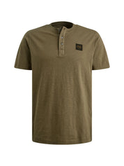 Henley-T-Shirt aus Bamwolle