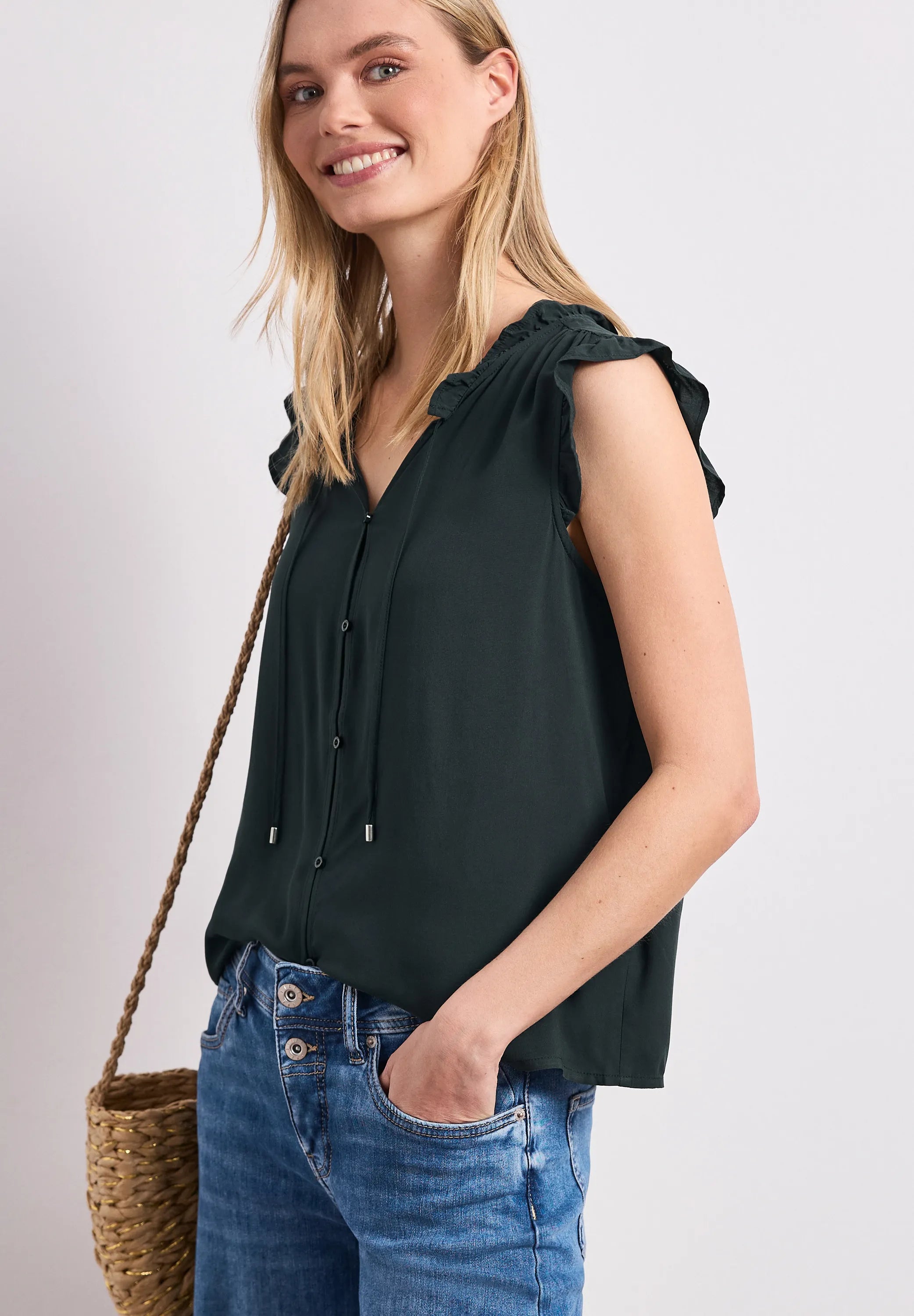 Bluse aus Viskose