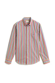Poplin-Hemd gestreift Regular Fit