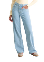 Jeans Wide Leg aus Baumwolle