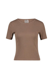 T-Shirt gerippt aus Baumwolle
