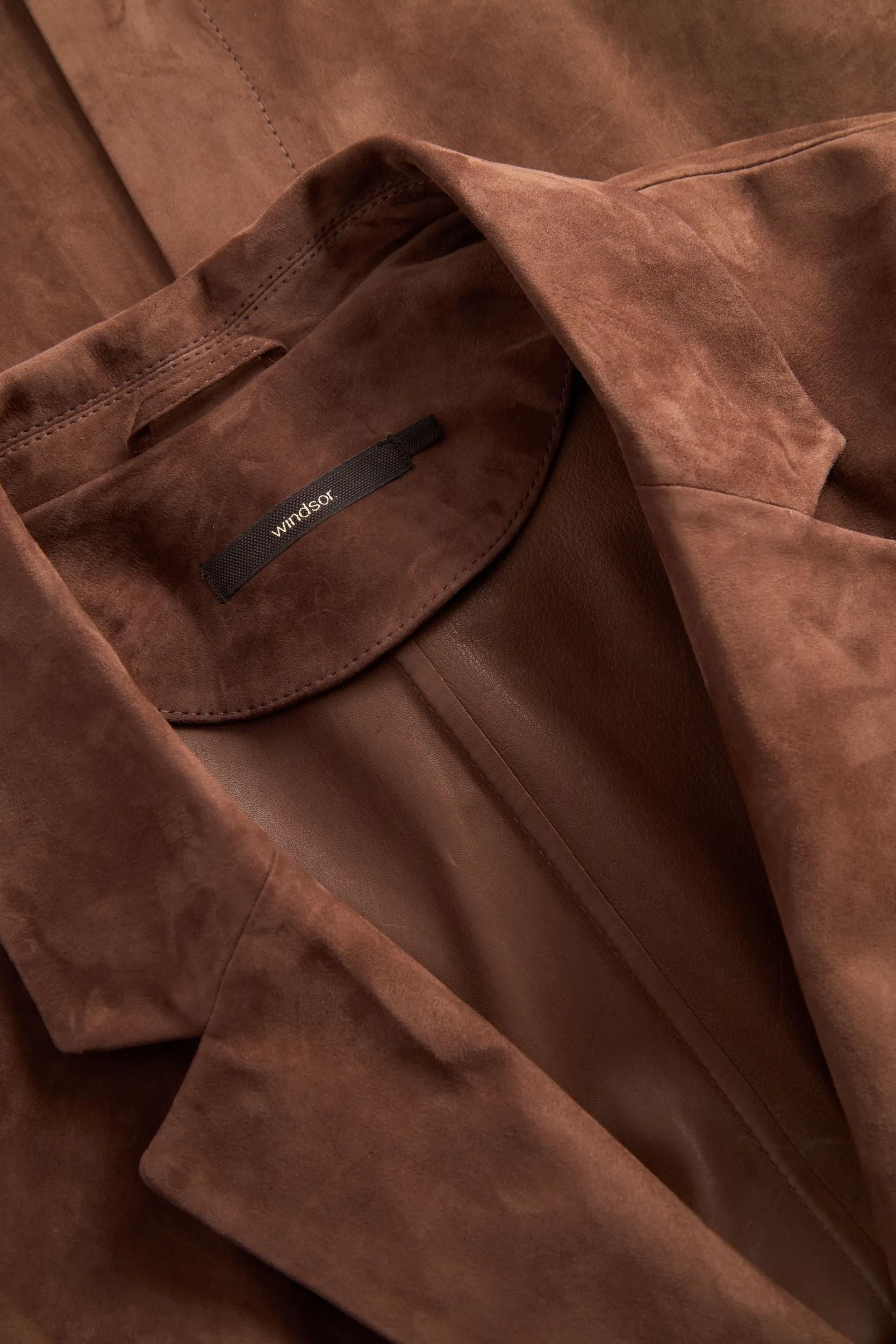 Blazer aus Veloursleder