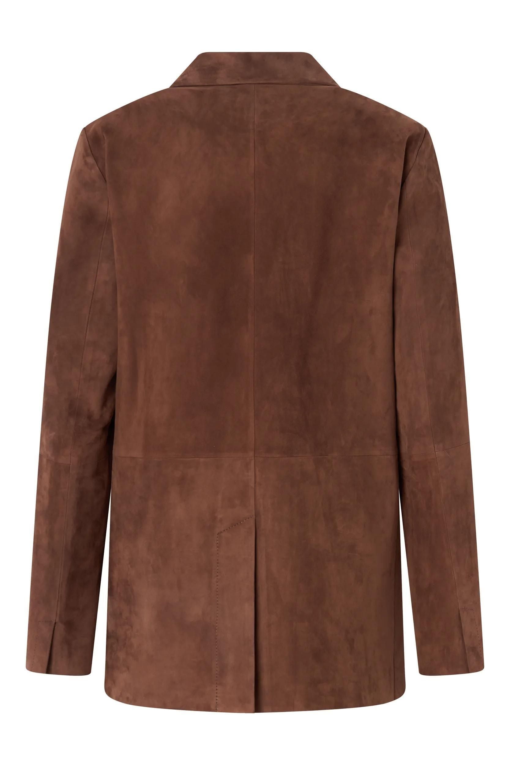 Blazer aus Veloursleder