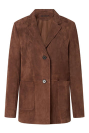 Blazer aus Veloursleder