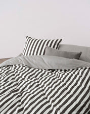 Bettwäsche Classic Stripe aus Baumsollsatin