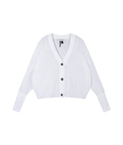 Strick-Cardigan aus Baumwoll-Mesh