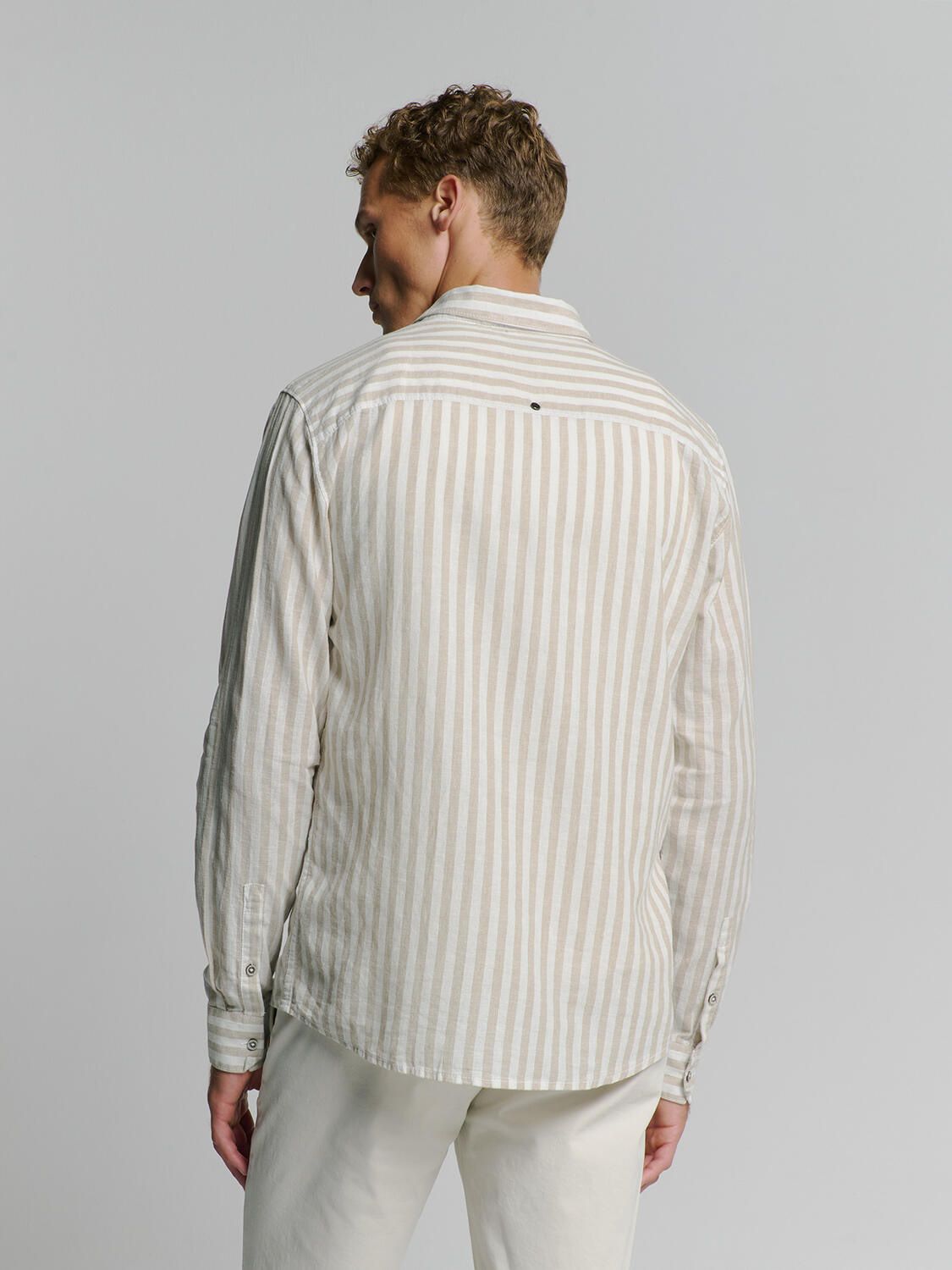 Leinenhemd gestreift Regular Fit