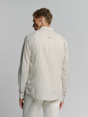 Leinenhemd gestreift Regular Fit