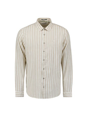 Leinenhemd gestreift Regular Fit
