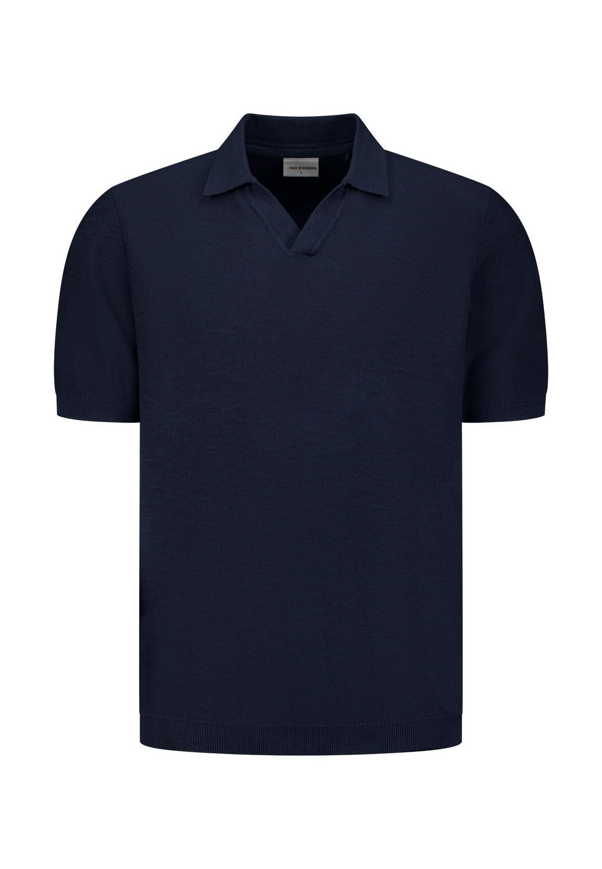 Strick-Poloshirt aus Baumwolle