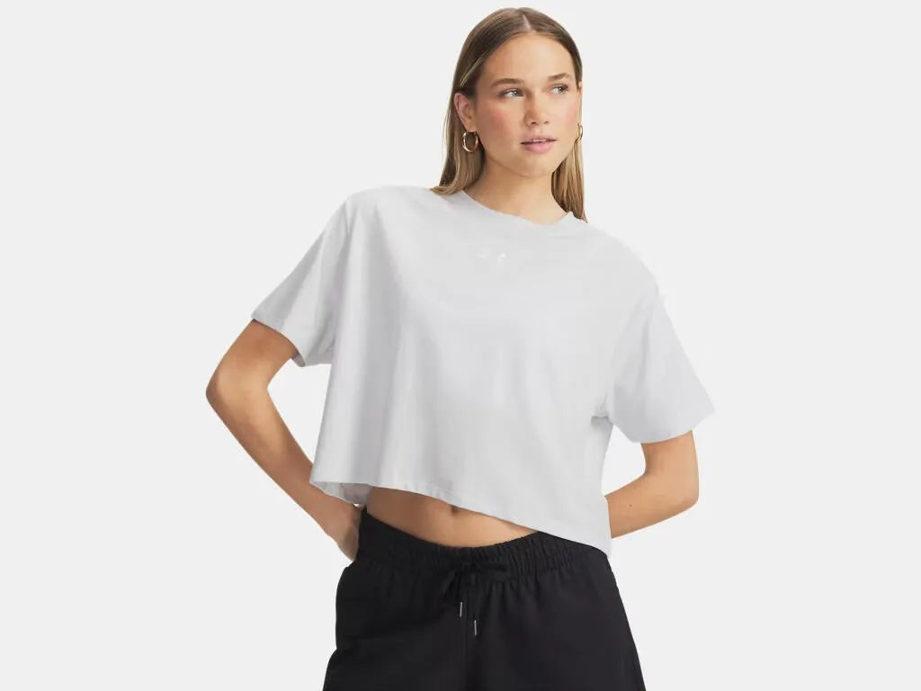 T-Shirt cropped aus Baumwollmix