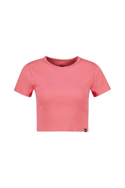 T-Shirt cropped aus Baumwollmix
