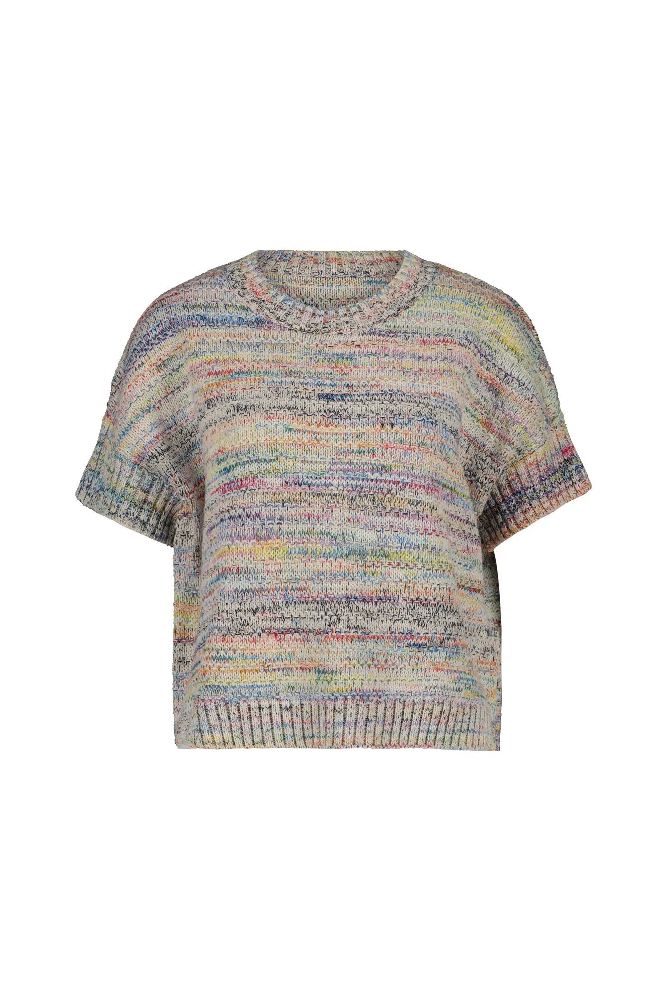 Strick-T-Shirt aus Baumwollmix