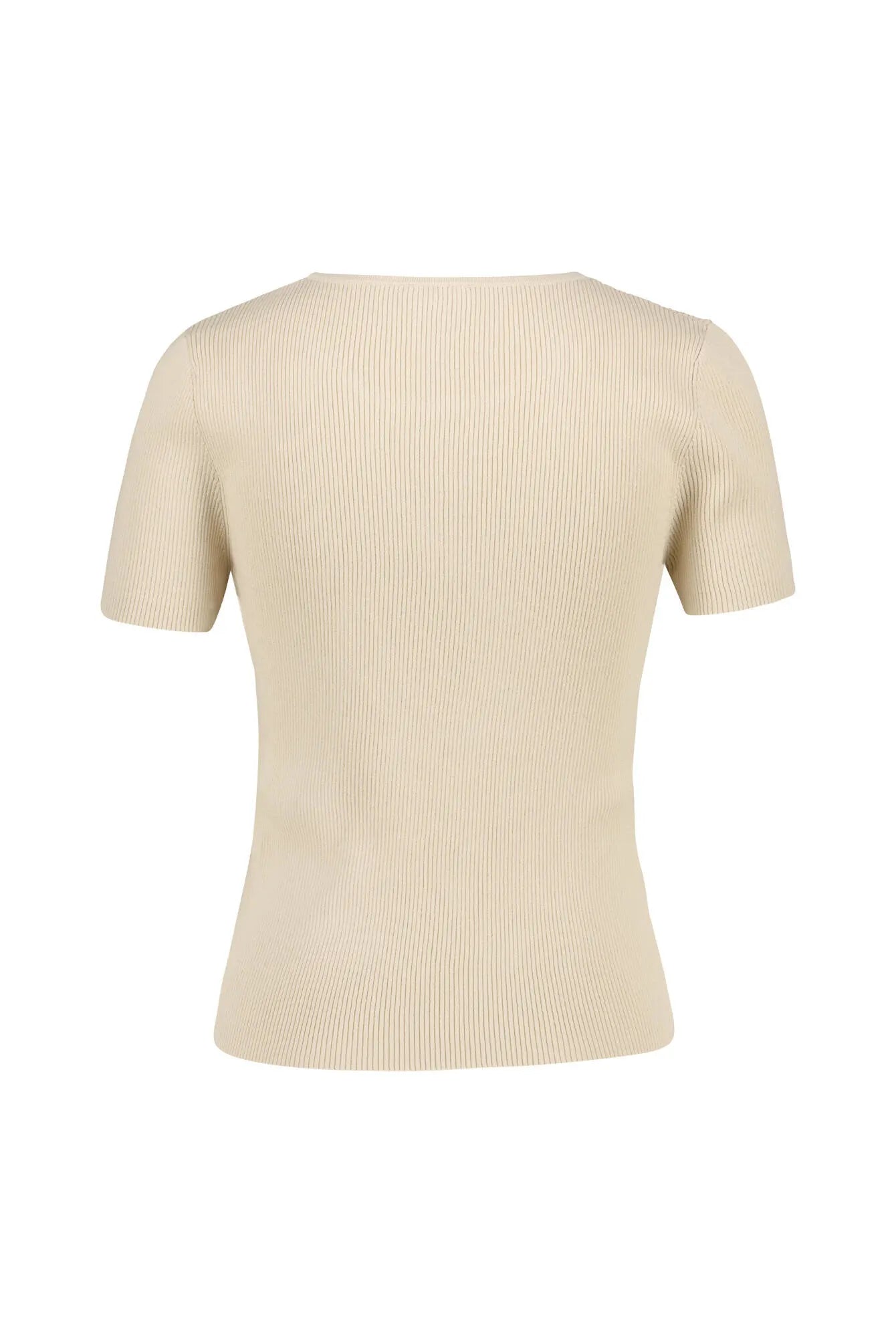 T-Shirt aus Rippstrick