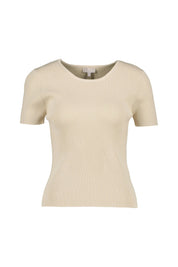 T-Shirt aus Rippstrick