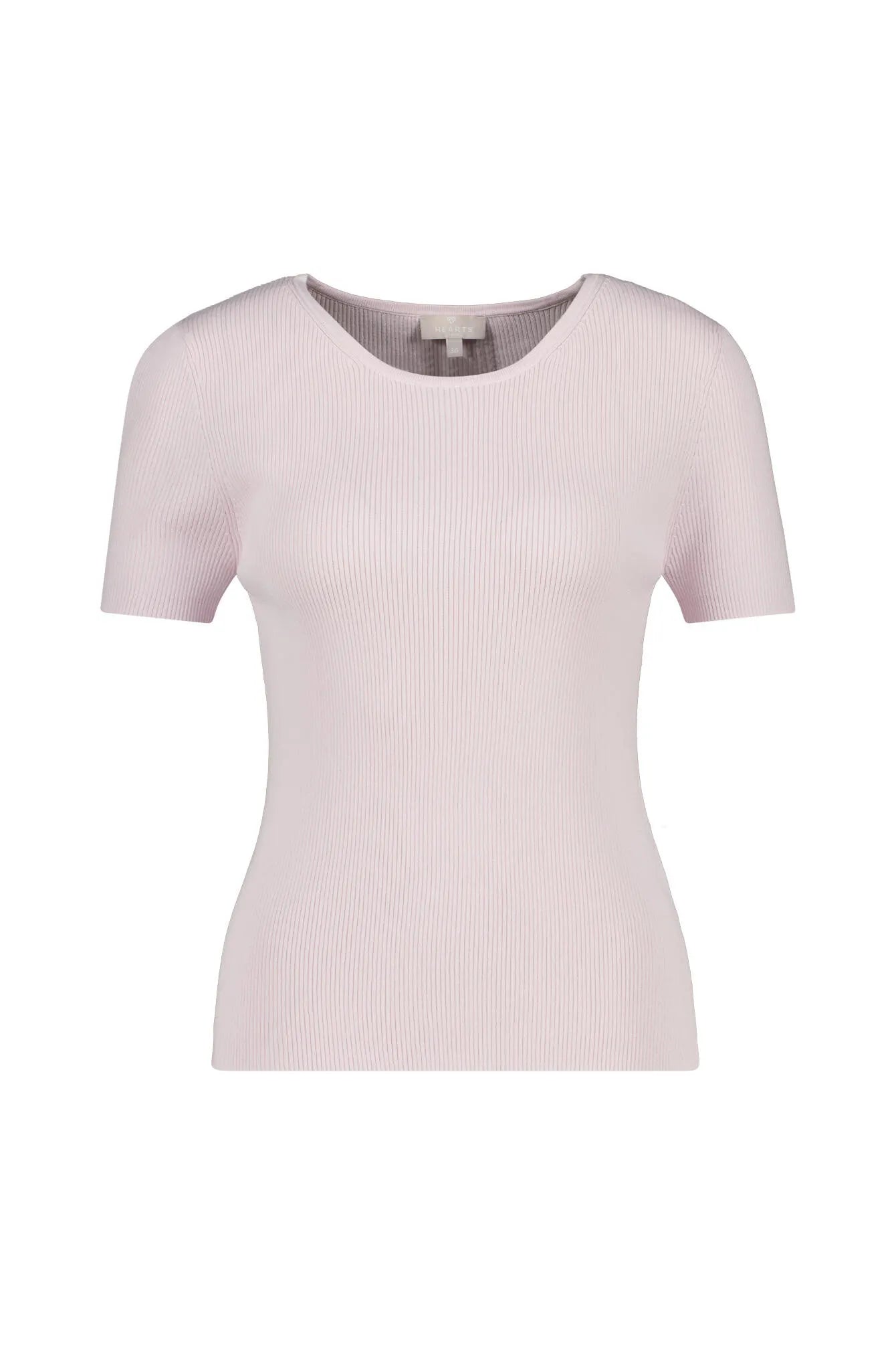 T-Shirt aus Rippstrick