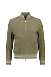 Bomberjacke aus Leder
