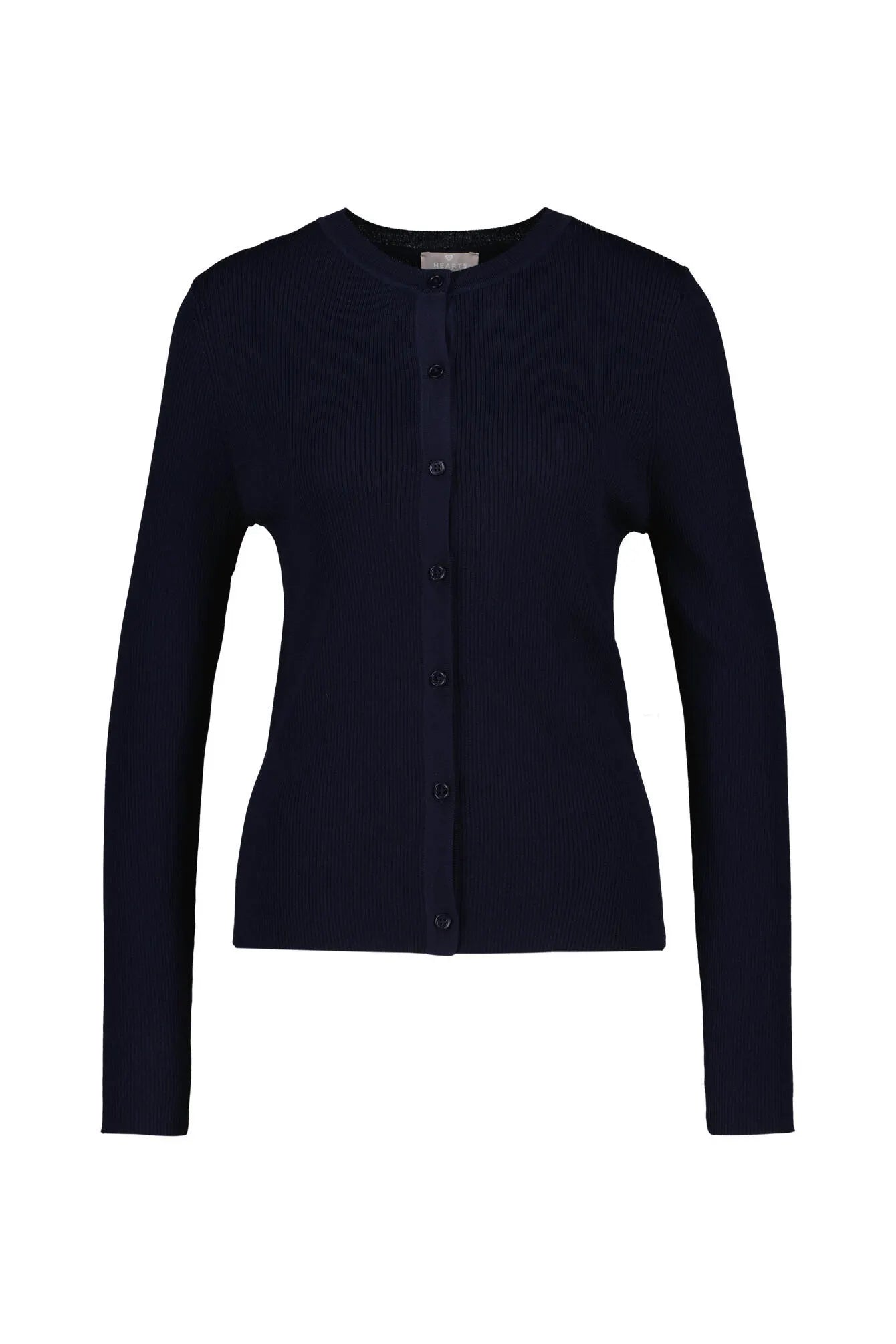 Strickjacke aus Rippstrick