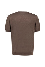 T-Shirt aus Leinenmix