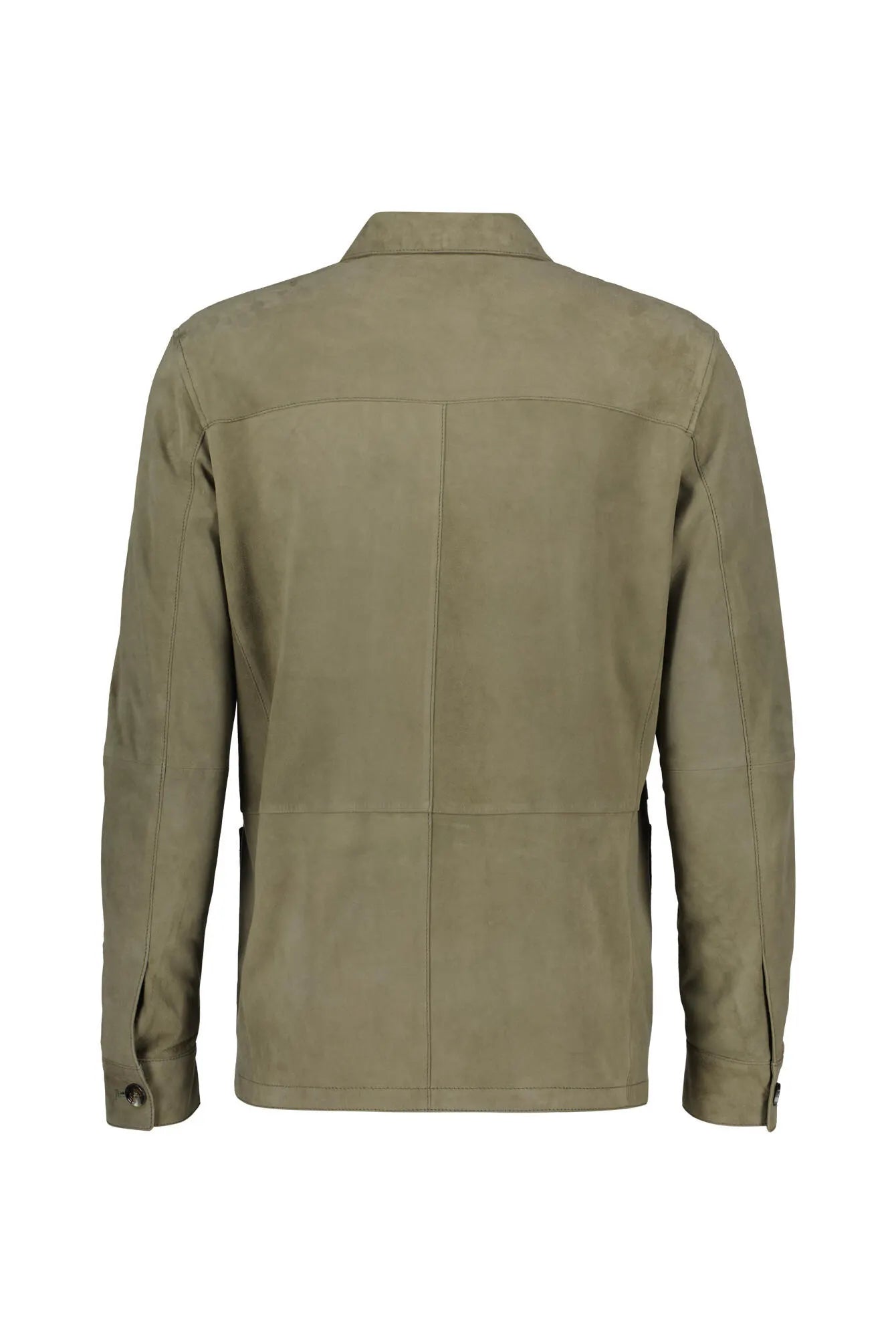 Overshirt aus Leder Regular Fit